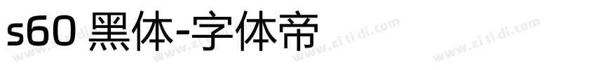 s60 黑体字体转换